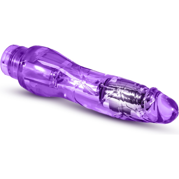 Фиолетовый вибратор-реалистик Fantasy Vibe - 22,8 см - Naturally Yours. Фотография 4.