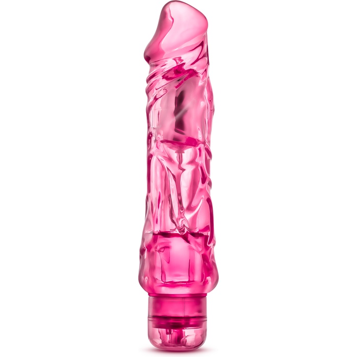 Розовый вибратор-реалистик Wild Ride - 23,5 см - Naturally Yours