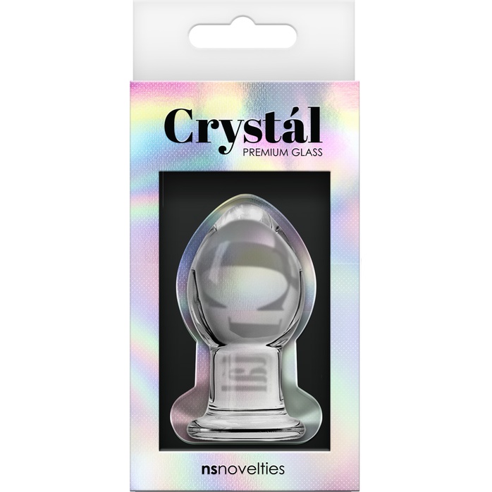 Стеклянная анальная пробка Crystal Small - 6,2 см - Crystal. Фотография 2.