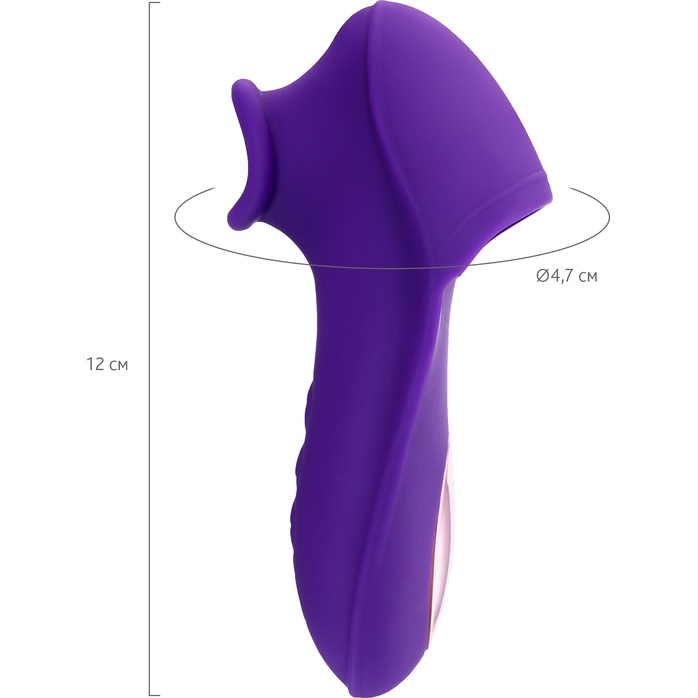 Фиолетовый клиторальный стимулятор Swizzy. Фотография 3.