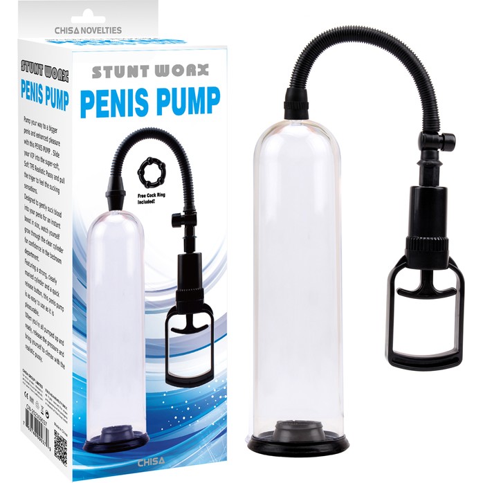 Прозрачная вакуумная помпа Penis Pump - Stunt Worx. Фотография 2.