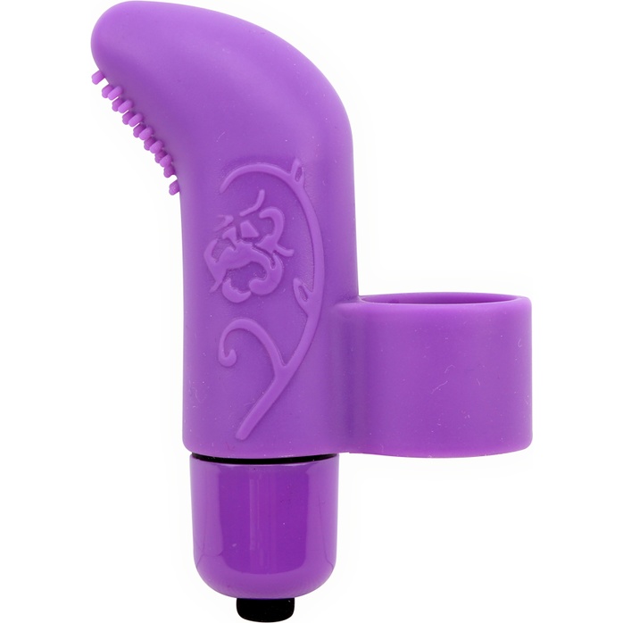 Фиолетовая вибронасадка на палец MisSweet - 7,4 см - Mis Sweet