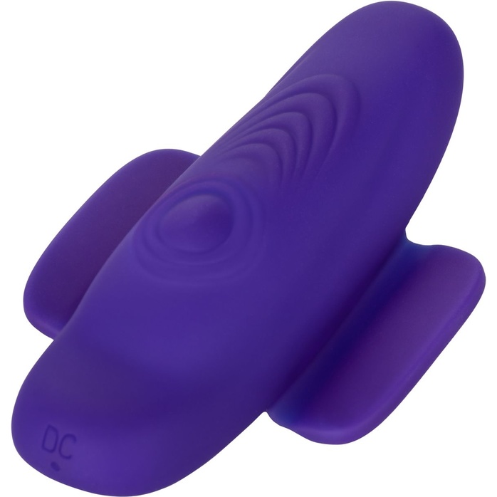 Фиолетовый стимулятор в трусики Lock-N-Play Remote Pulsating Panty Teaser. Фотография 3.