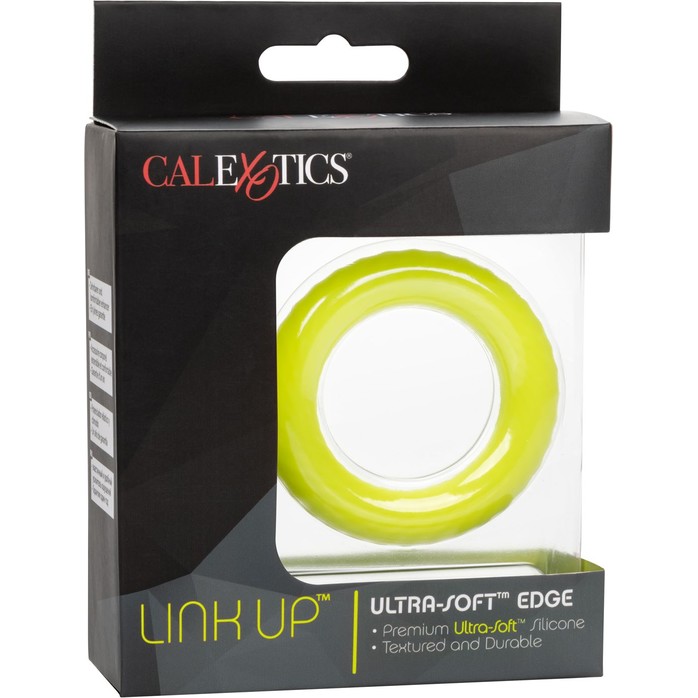 Лаймовое эрекционное кольцо Link Up Ultra-Soft Edge - Rings!. Фотография 6.