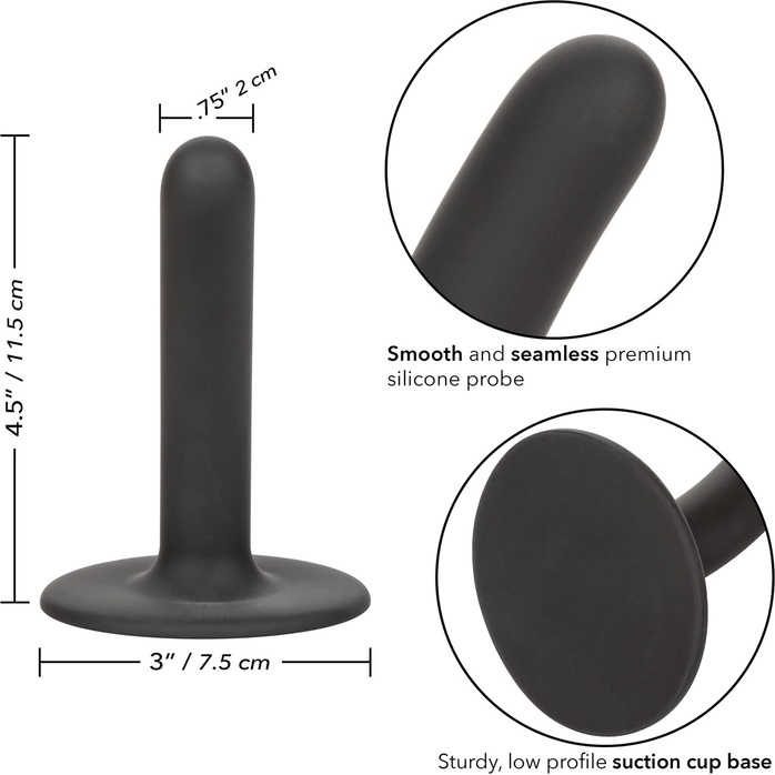 Черный анальный стимулятор Boundless 4.5” Slim Probe - 11,5 см. Фотография 3.