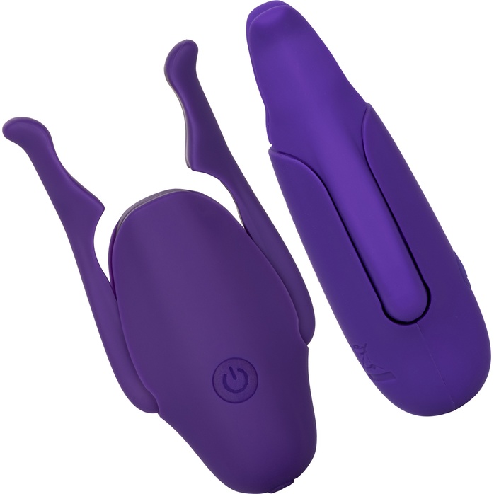 Фиолетовые виброзажимы для сосков Nipple Play Rechargeable Nipplettes - Nipple Play. Фотография 3.
