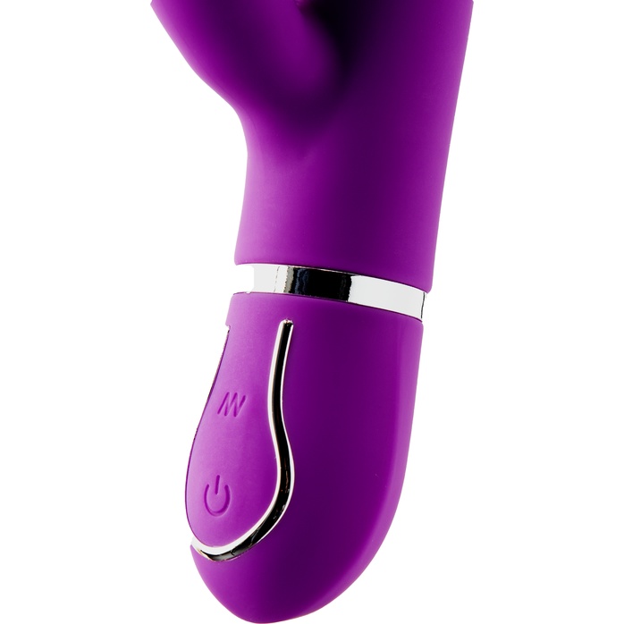 Фиолетовый вибратор-кролик FLORAL FANTASY с ушками - 22 см - Vibes of Love. Фотография 5.