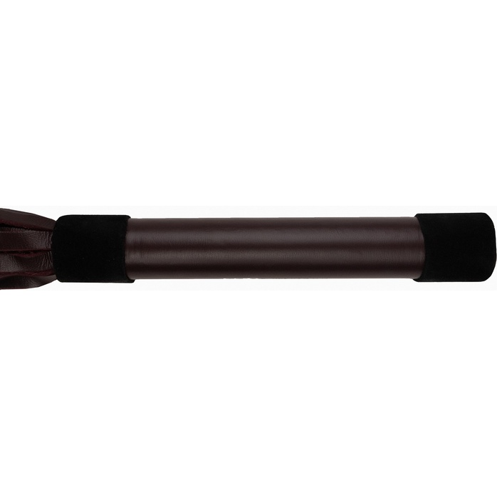 Бордовая многохвостая плеть с ручкой - 43 см - BDSM Арсенал. Фотография 3.
