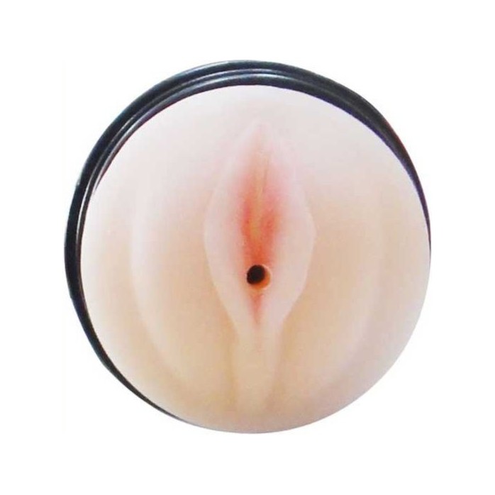 Телесный мастурбатор-вагина в футляре с вибрацией. Фотография 3.