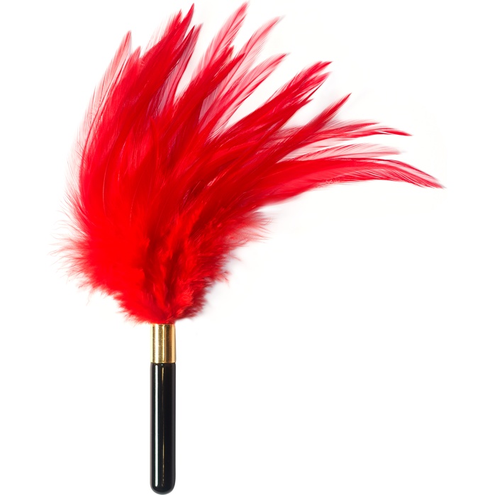 Красный перьевой тиклер Plume - 23 см - Burlesque