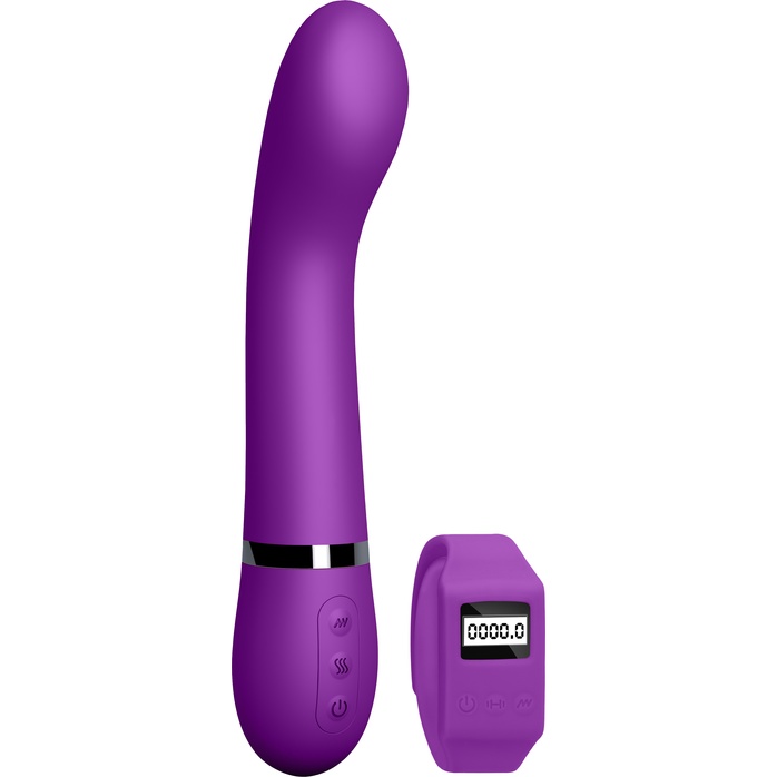 Фиолетовый вибромассажер Kegel G - 20 см - Sexercise