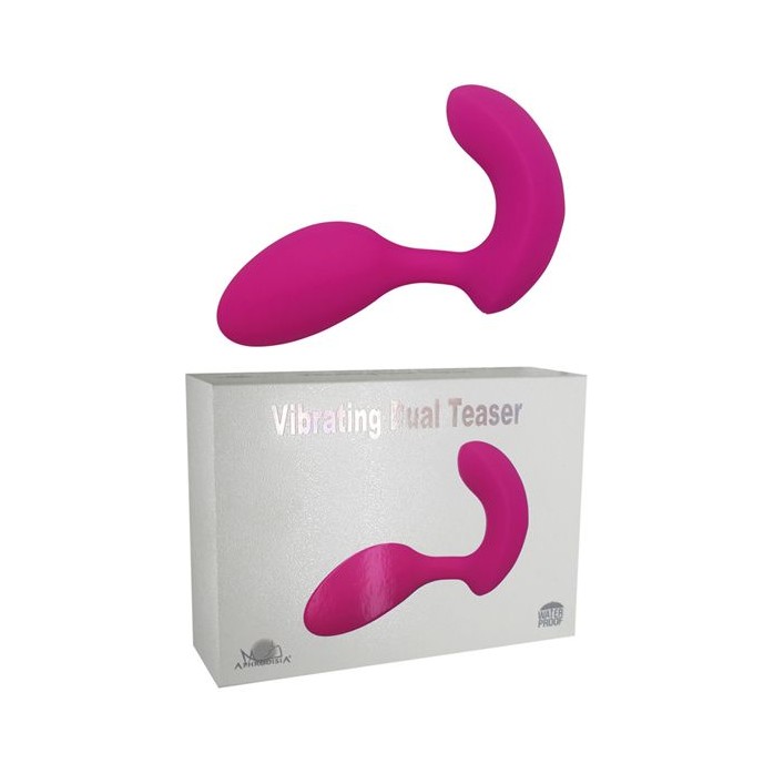 Розовый вибратор Vibrating Dual Teaser. Фотография 3.