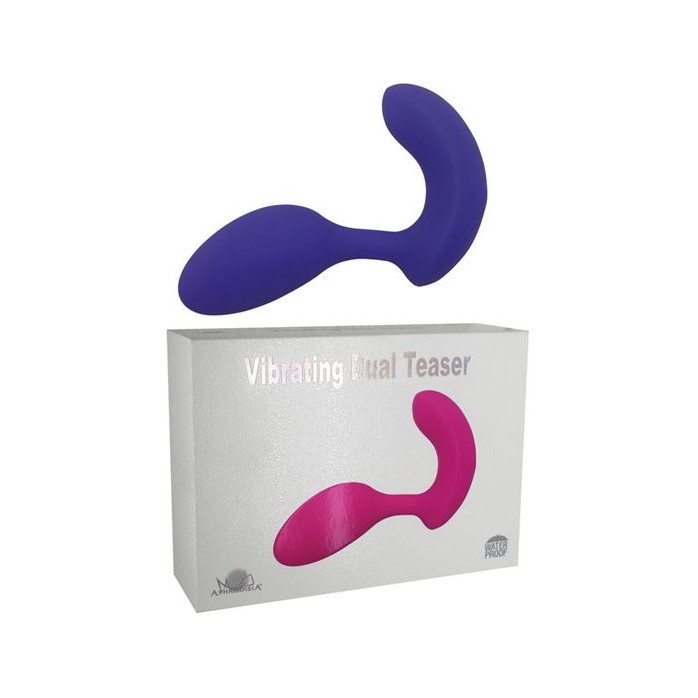 Фиолетовый вибратор Vibrating Dual Teaser. Фотография 3.