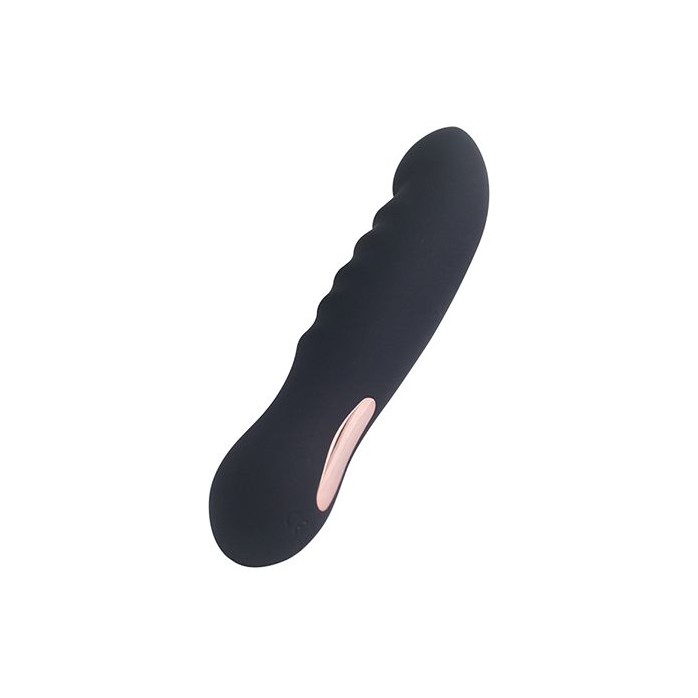 Черный вибратор LITTLE SECRET - 16,5 см. Фотография 2.