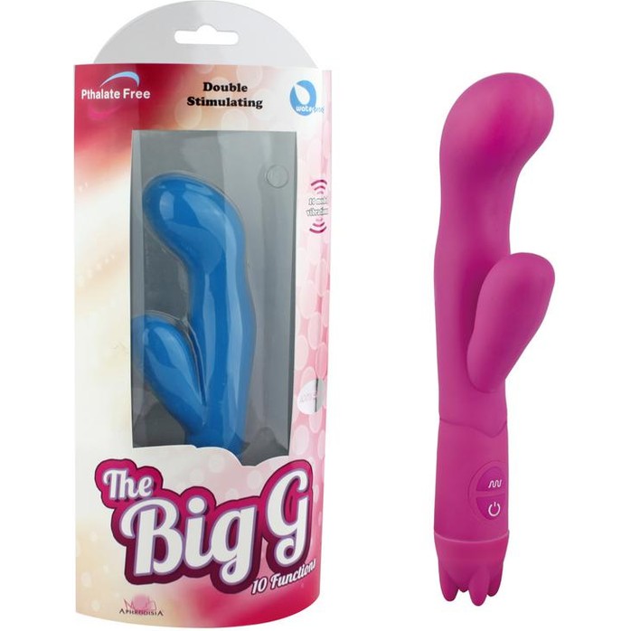 Лиловый вибростимулятор 10 Function Vibe-The Big G - 20 см. Фотография 2.
