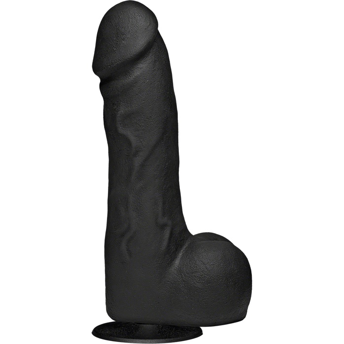 Черный фаллоимитатор The Perfect Cock With Removable Vac-U-Lock Suction Cup - 19 см - Kink