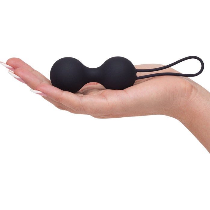Черные, меняющие цвет вагинальные шарики Inner Goddess Colour-Changing Jiggle Balls 90g - Fifty Shades of Grey. Фотография 6.