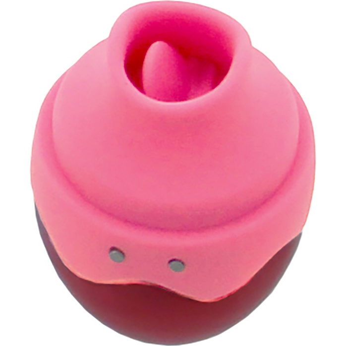 Розовое яичко с подвижным язычком HAPPY EGG - Vibes of Love. Фотография 3.