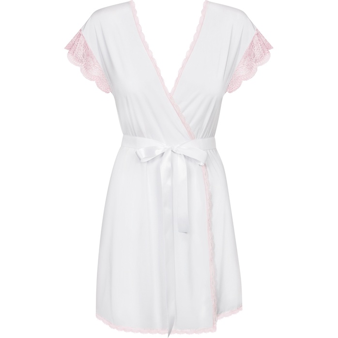 Изящный коротенький пеньюар Girlly с кружевом - Sexy. Фотография 3.
