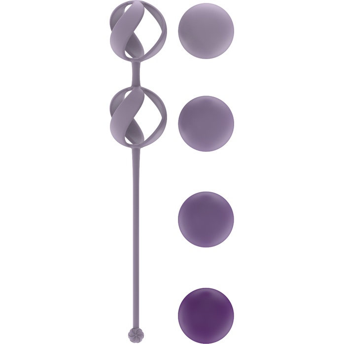 Набор из 4 фиолетовых вагинальных шариков Valkyrie - Love Story