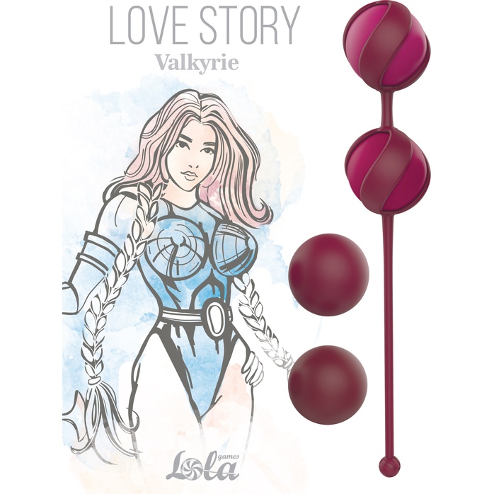 Набор из 4 бордовых вагинальных шариков Valkyrie - Love Story. Фотография 4.