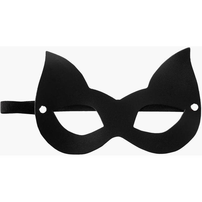 Черная маска Кошечка с ушками - BDSM Арсенал. Фотография 3.