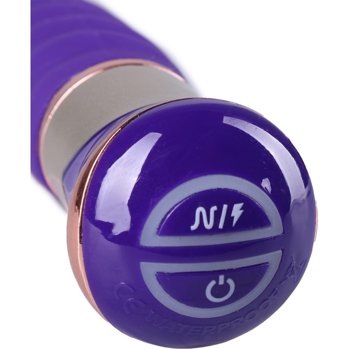 Фиолетовый спиралевидный вибратор - 21 см. Фотография 2.