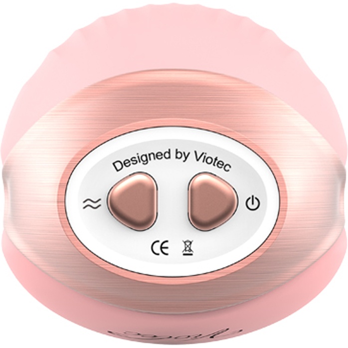 Розовый вибростимулятор с вакуумной стимуляцией Cherubic. Фотография 9.