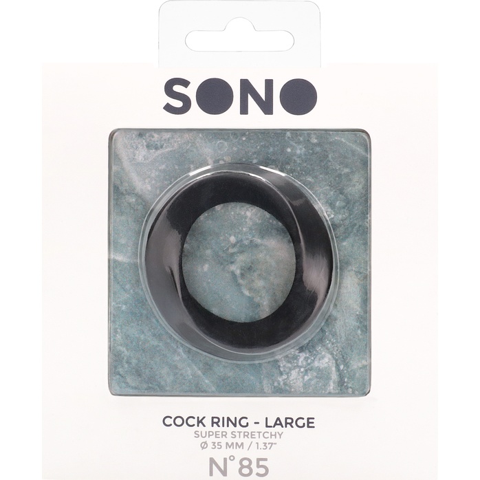 Черное эрекционное кольцо N 85 Cock Ring Large - Sono. Фотография 4.