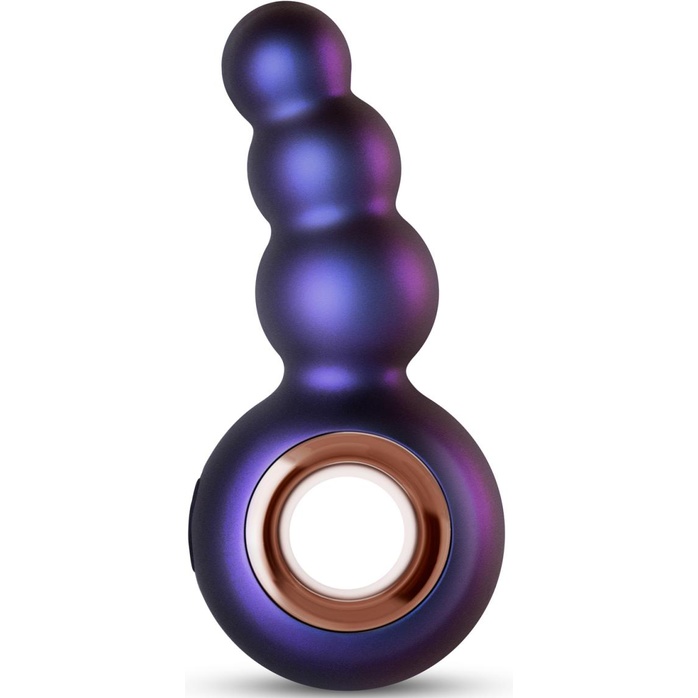 Фиолетовая анальная вибропробка Outer Space в виде елочки - 13,2 см - Hueman