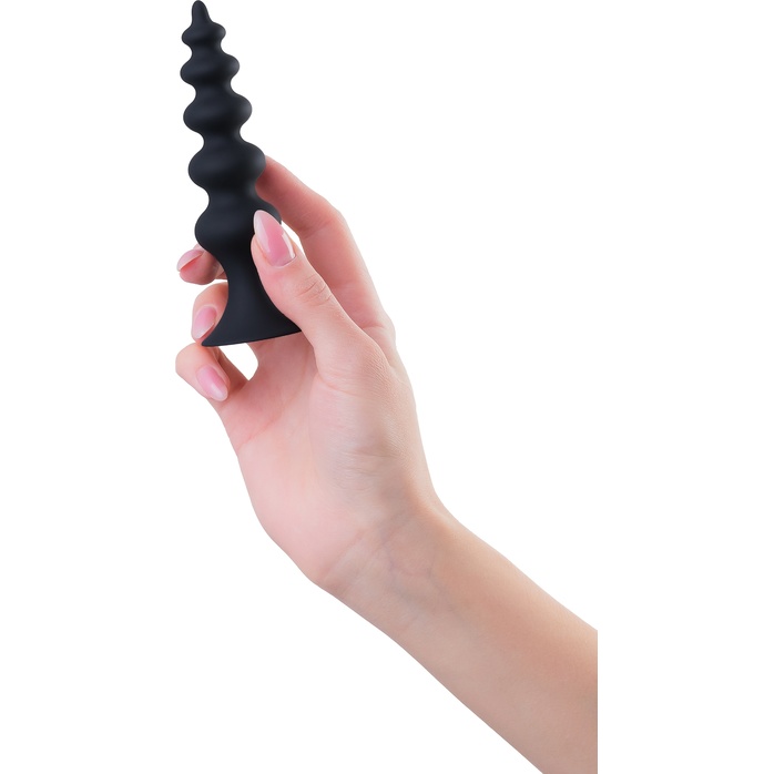Черная анальная ёлочка Indi - 11,5 см. Фотография 3.