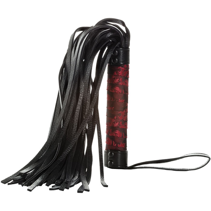Черная многохвостая гладкая плеть Scandal Flogger Bulk - 69 см - Scandal. Фотография 3.