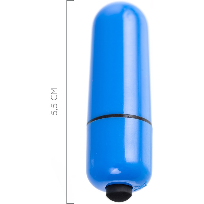 Синяя вибропуля A-Toys Braz - 5,5 см. Фотография 3.