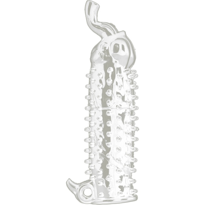 Прозрачная насадка Elephant Vibrating Penis Extension - 14 см - Shots Toys