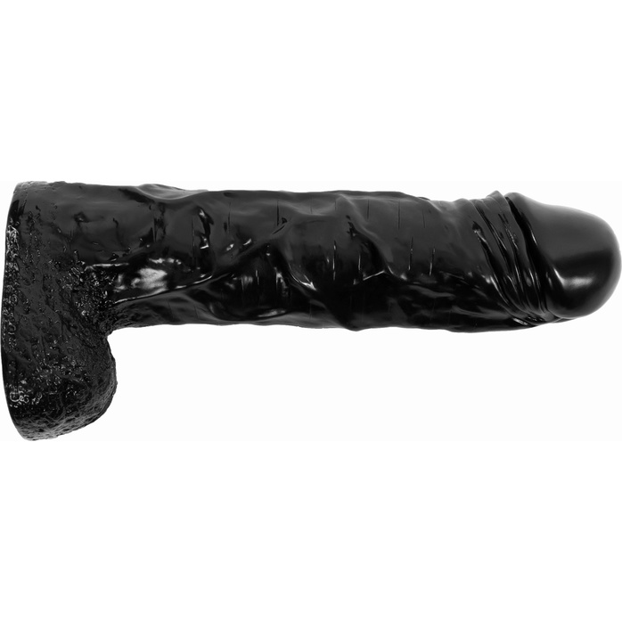Черный реалистичный фаллоимитатор-гигант - 55 см. Фотография 4.