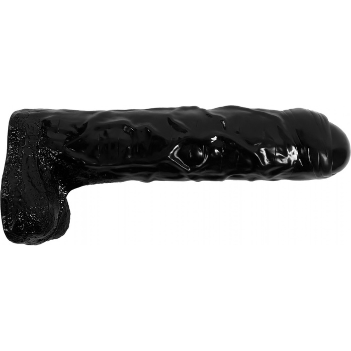Черный реалистичный фаллоимитатор-гигант - 65 см. Фотография 3.