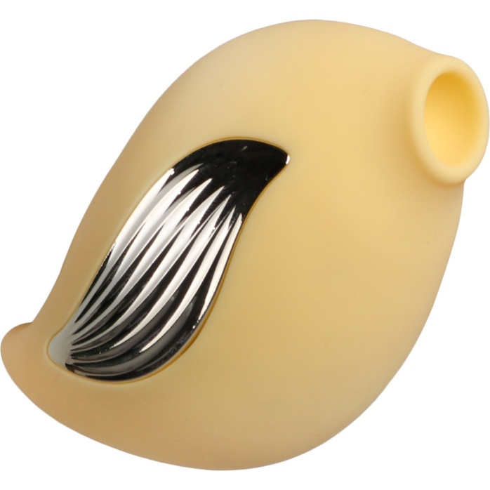Желтый клиторальный вибростимулятор в форме птички - Классика секса