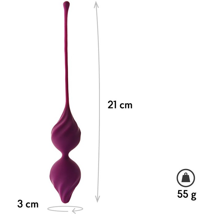 Фиолетовые вагинальные шарики Alcor - Lyra collection. Фотография 2.