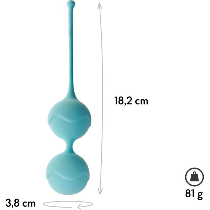 Голубые вагинальные шарики Alpha - Lyra collection. Фотография 2.