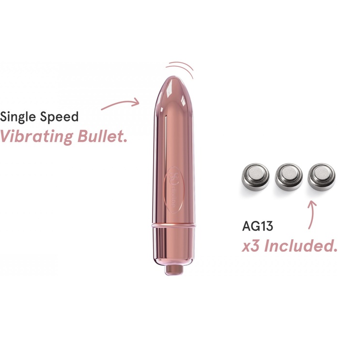Розовая гладкая вибропуля So Divine Halo Bullet Vibrator - 8 см. Фотография 2.