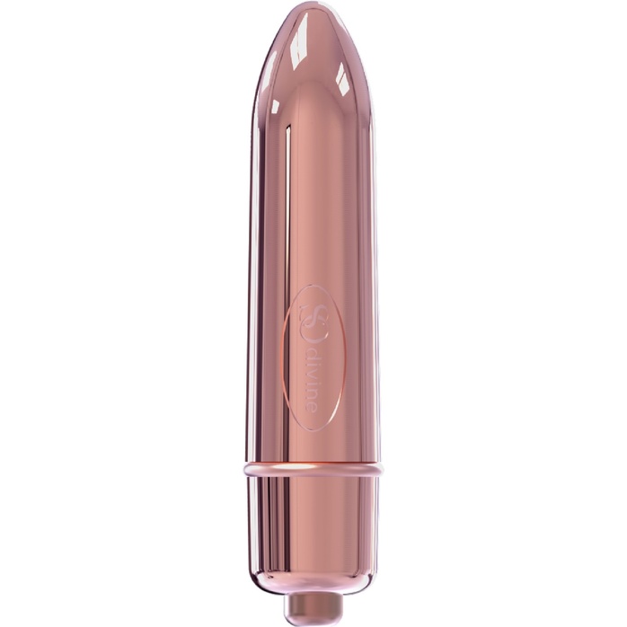 Розовая гладкая вибропуля So Divine Halo Bullet Vibrator - 8 см
