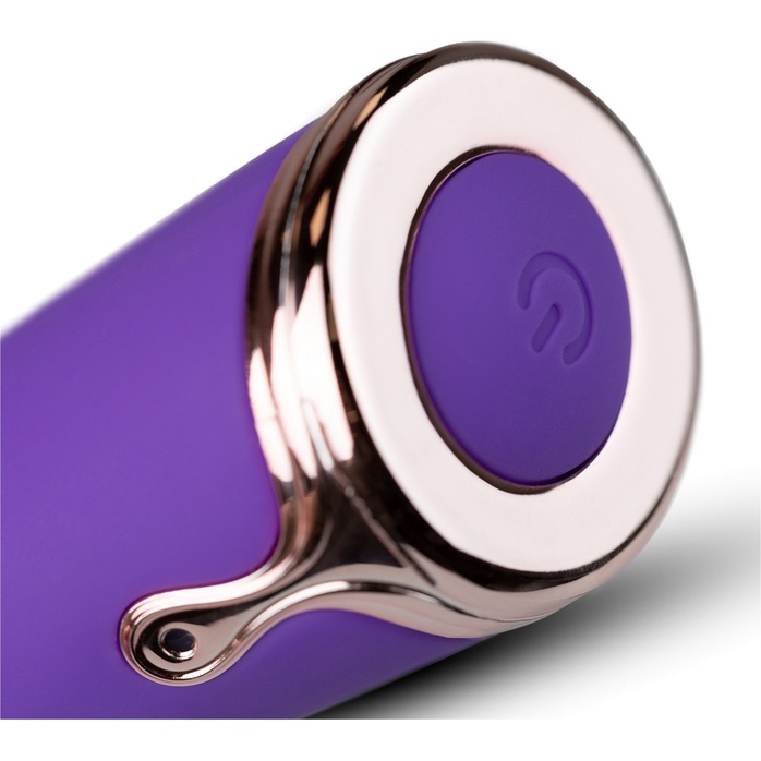 Фиолетовый вибратор-кролик The Queen Thrusting Vibrator - 29 см - Royals. Фотография 9.