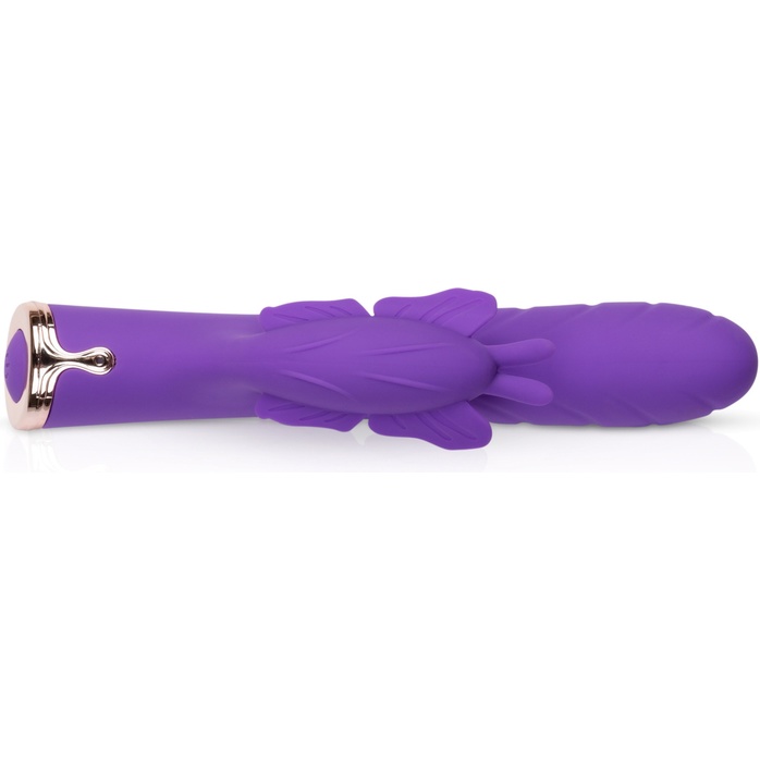 Фиолетовый вибратор-кролик The Princess Butterfly Vibrator - 20,5 см - Royals. Фотография 4.