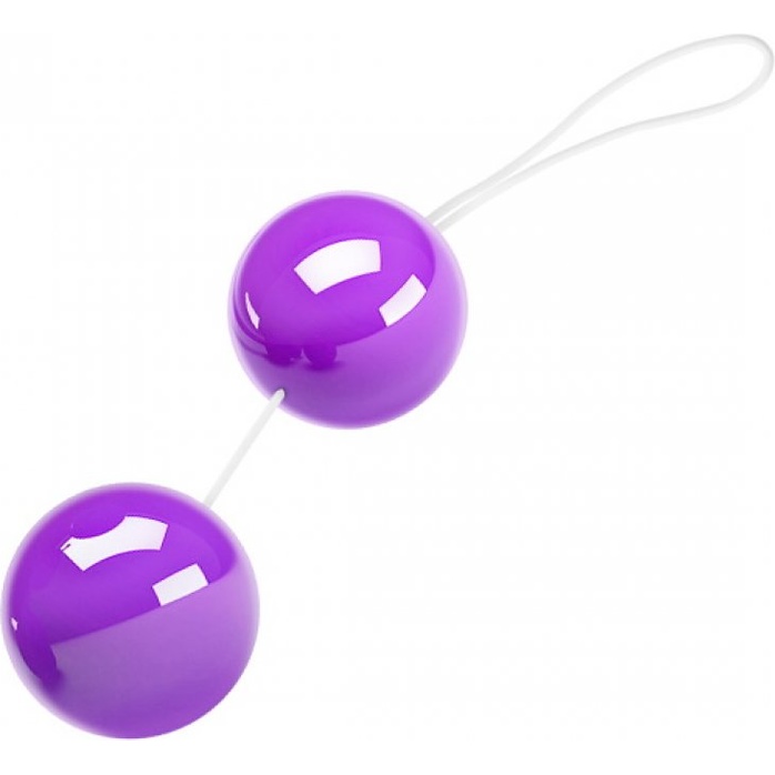 Фиолетовые вагинальные шарики Twins Ball. Фотография 2.