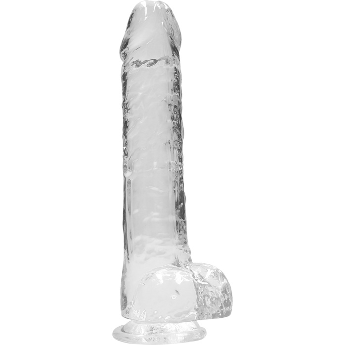 Прозрачный фаллоимитатор Realrock Crystal Clear 9 inch - 25 см - RealRock