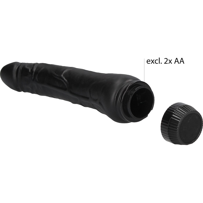 Черный вибромассажер Multispeed G-Spot Vibrator - 23,5 см - Shots Toys. Фотография 4.