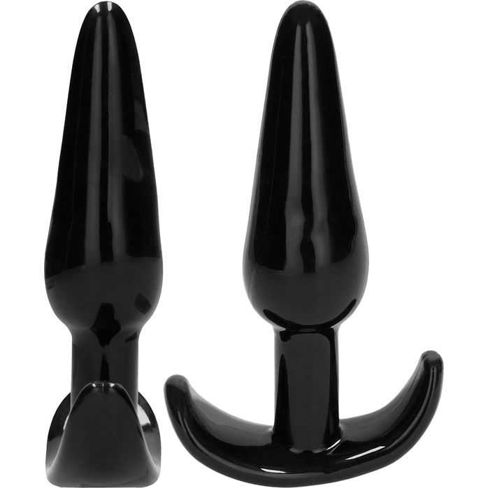 Набор из 4 черных анальных пробок N80 4-Piece Butt Plug Set - Sono. Фотография 9.