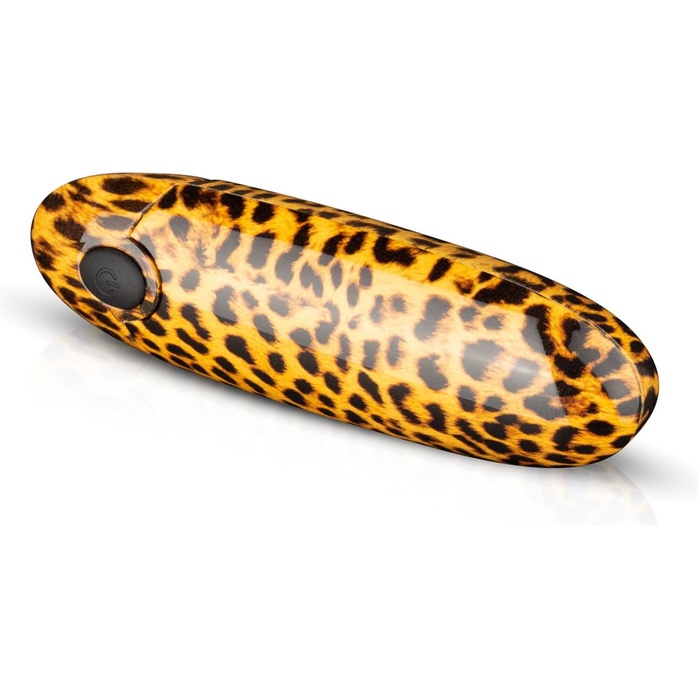 Леопардовый вибромассажер-помада Asha Lipstick Vibrator - 10 см - Panthra. Фотография 2.