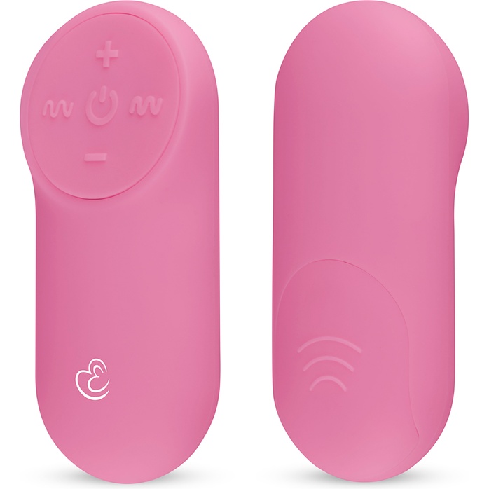 Розовое виброяйцо Vibrating Egg с пультом ДУ - Mini Vibe Collection. Фотография 2.