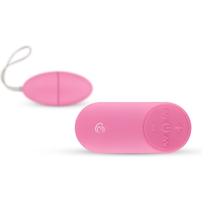 Розовое виброяйцо Vibrating Egg с пультом ДУ - Mini Vibe Collection. Фотография 3.